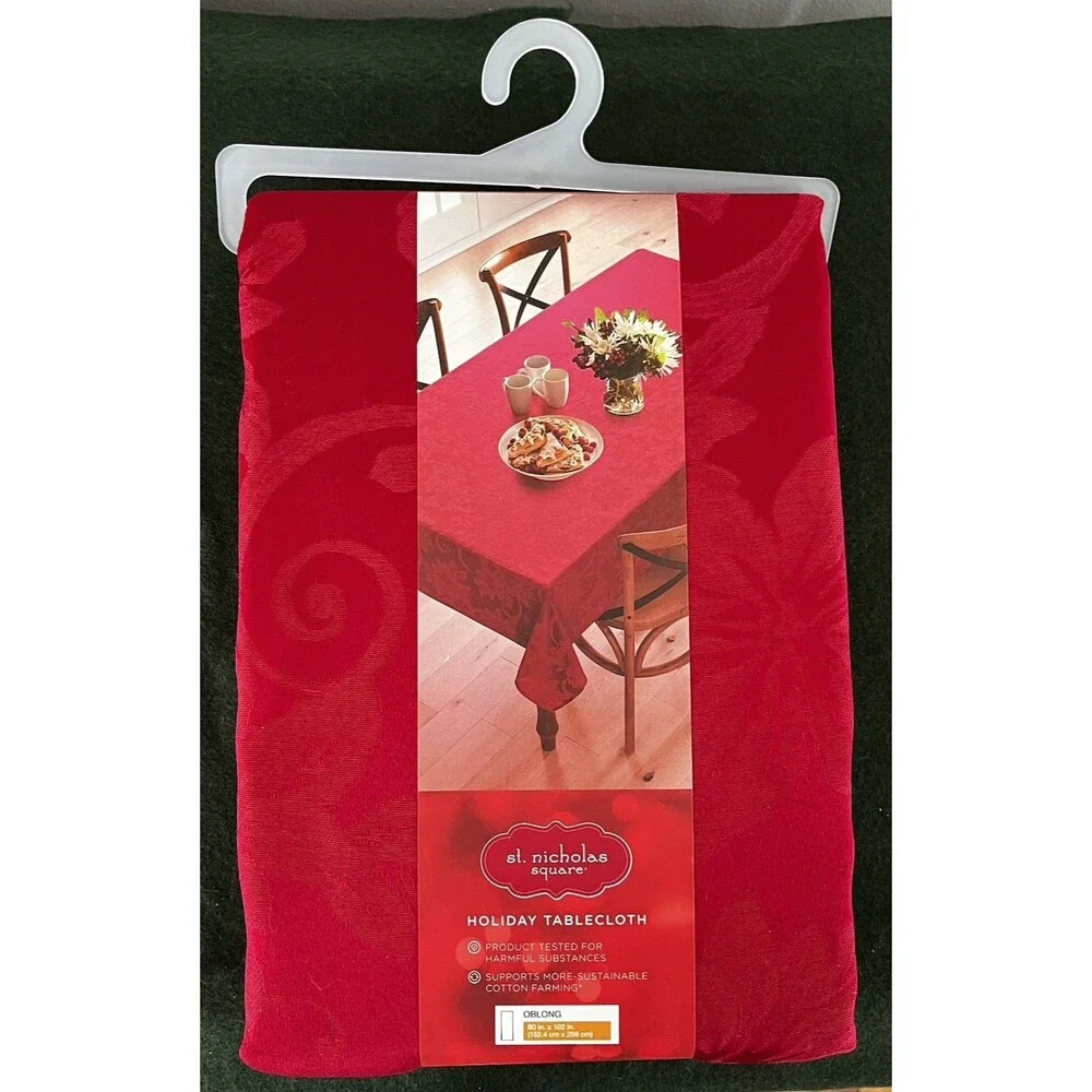 St. Nicholas Square cotton poinsettia